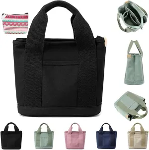 Large Capacity Multi-pocket Handbag Handmade, Crossbody Tote Bag with Zipper for Travel, Work