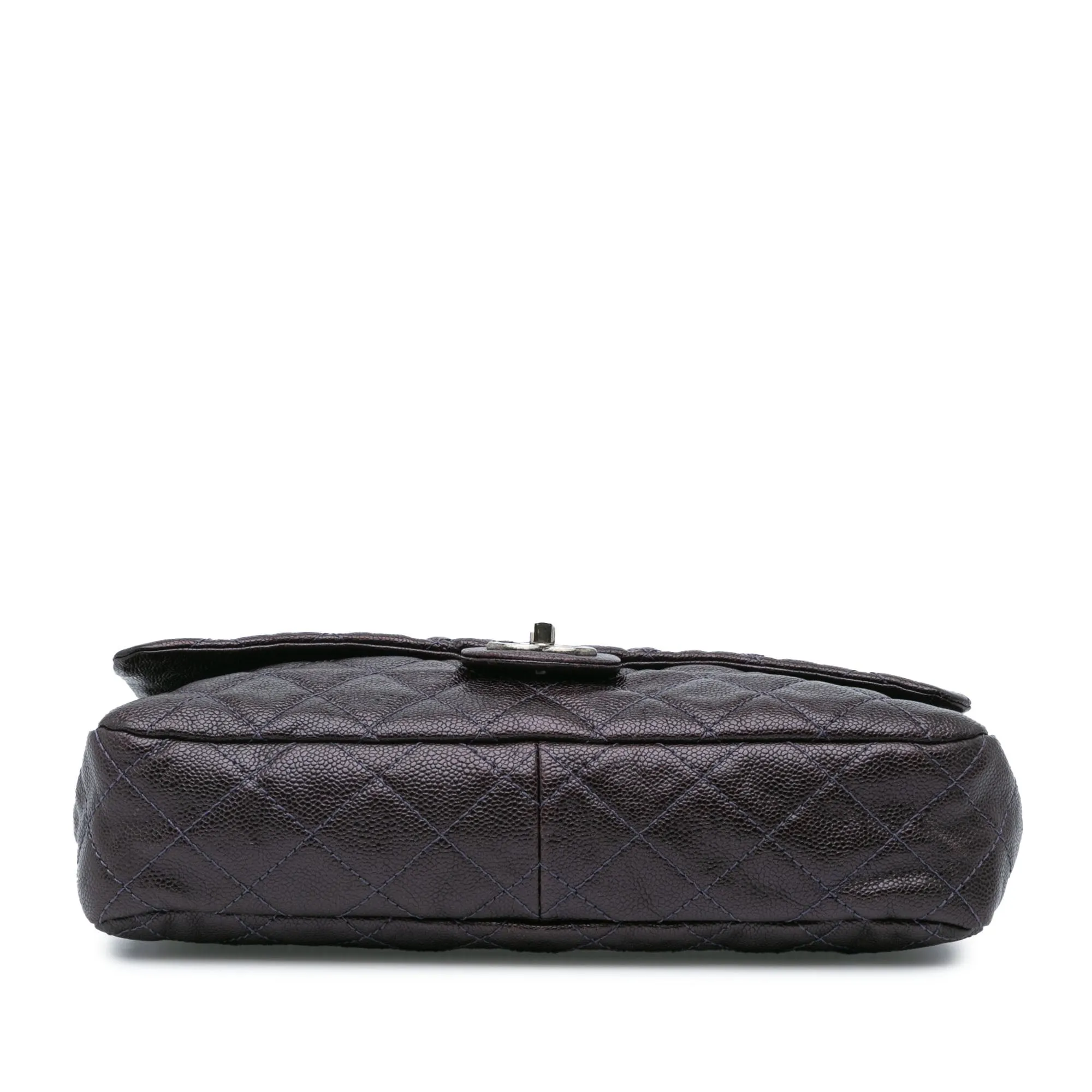 Large Classic Caviar Easy Zip Flap