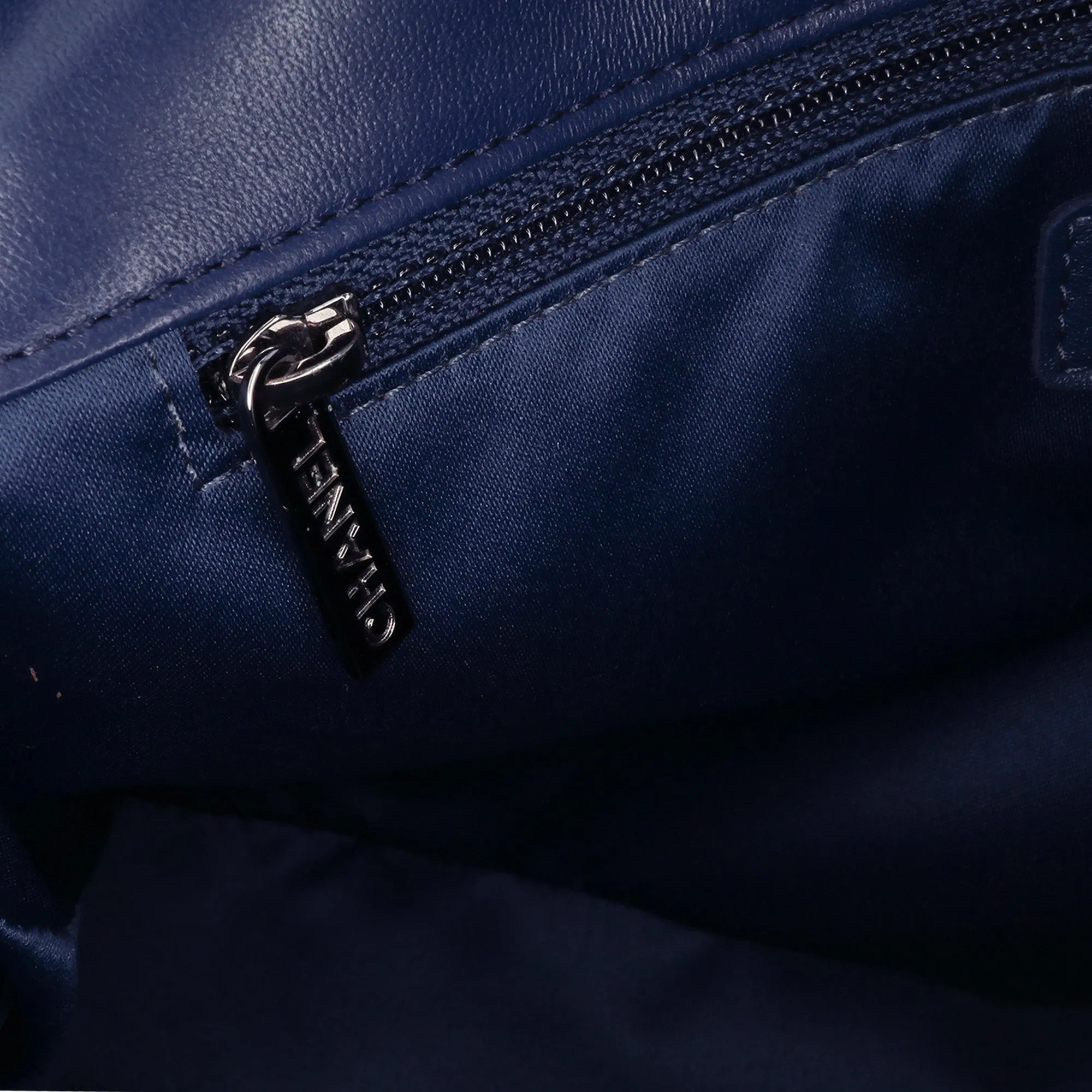 Large Lambskin CC Crossing Flap