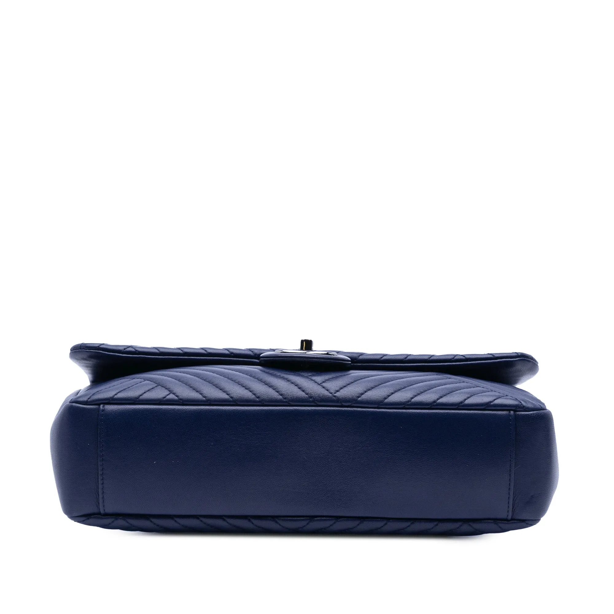 Large Lambskin CC Crossing Flap
