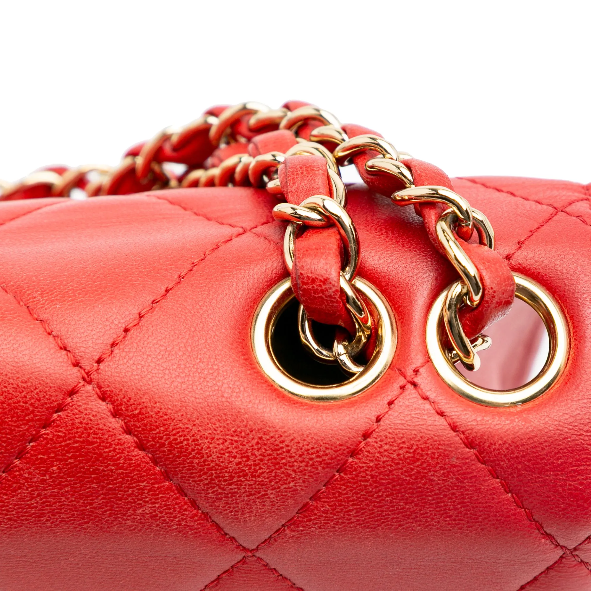 Large Quilted Lambskin Golden Class Flap
