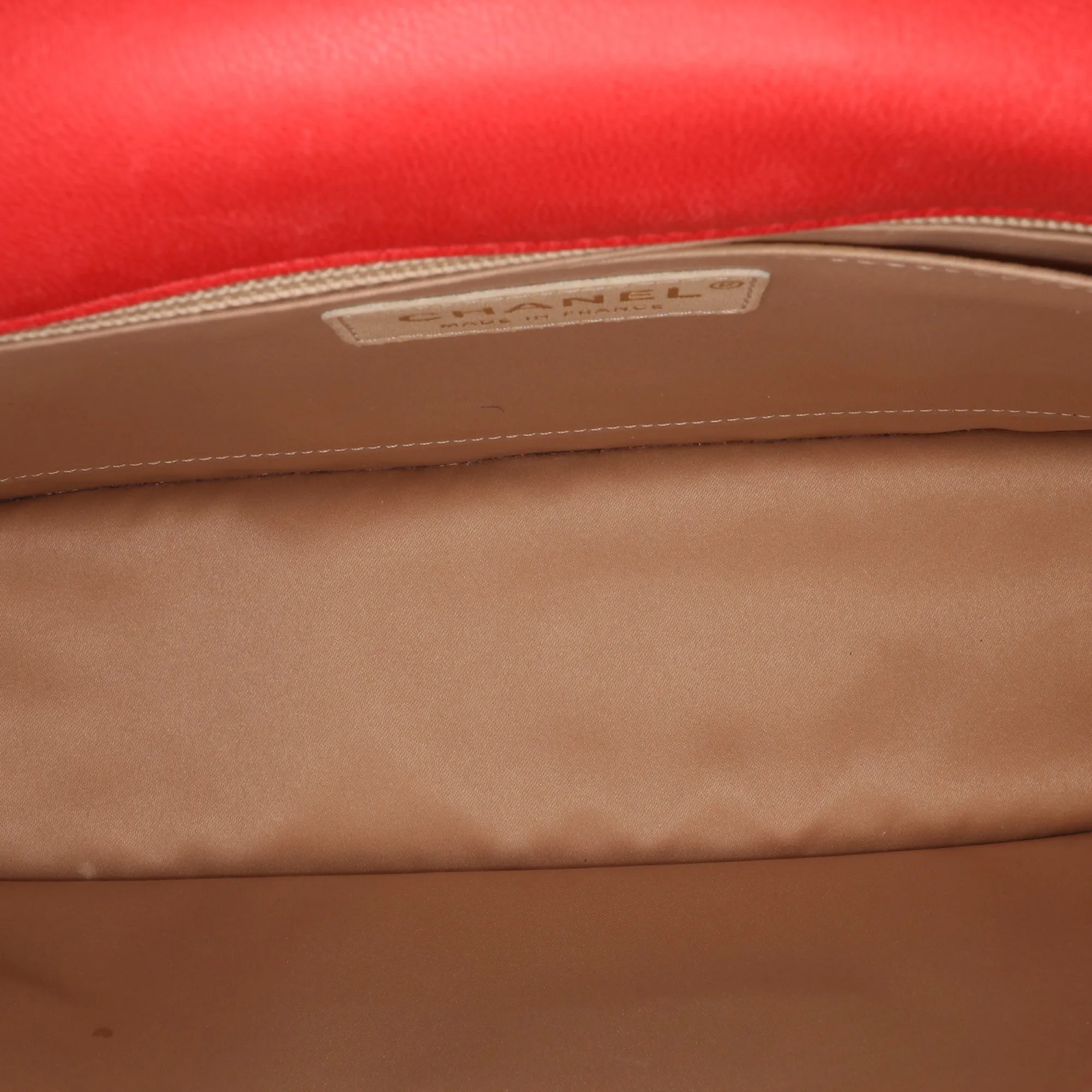 Large Quilted Lambskin Golden Class Flap