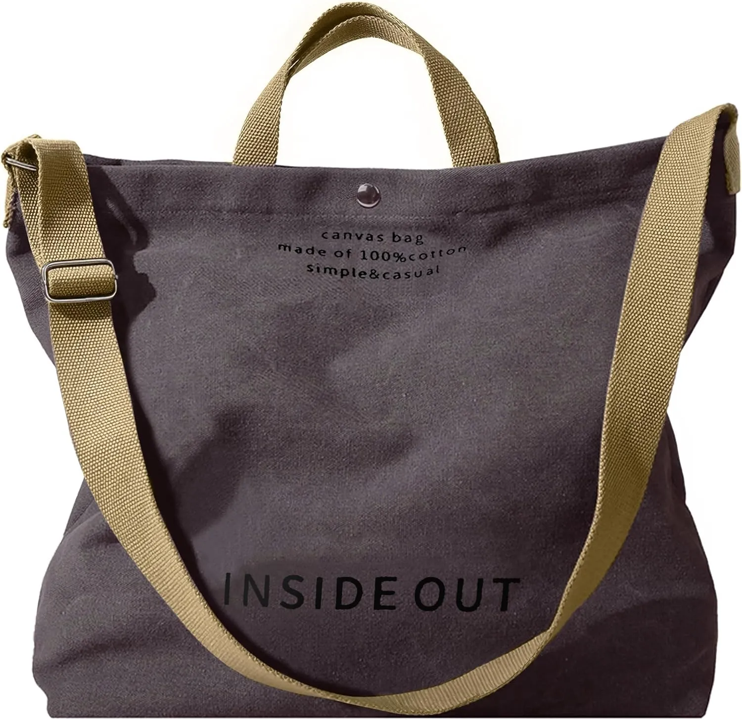 Large Tote Bag for Women, Canvas Bag Women Gift, Fashion Crossbody 16oz 100% Cotton Bag, Large Capacity Shoulder Bag