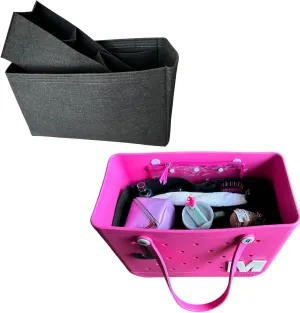 Large Tote Bag Insert compatible with XL Bogg Tote bags Fun Birthday Surprise Croc Bag Tote Bag Insert For Women Home Office Birthday Gift Party(Black)