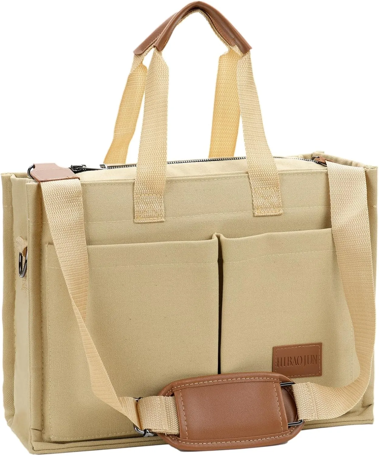 Large Tote Bag with Zipper and Compartments for Women, 15.6 Inch Laptop/Bible/Travel/Nurse Bag, Gifts for Women.
