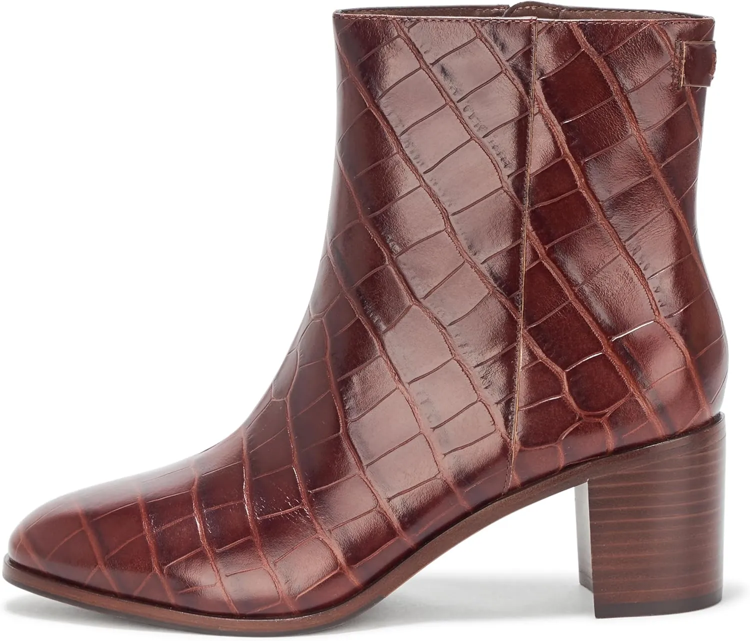 Lauren Ralph Lauren Women's Cassie Crocodile-Embossed Leather Bootie