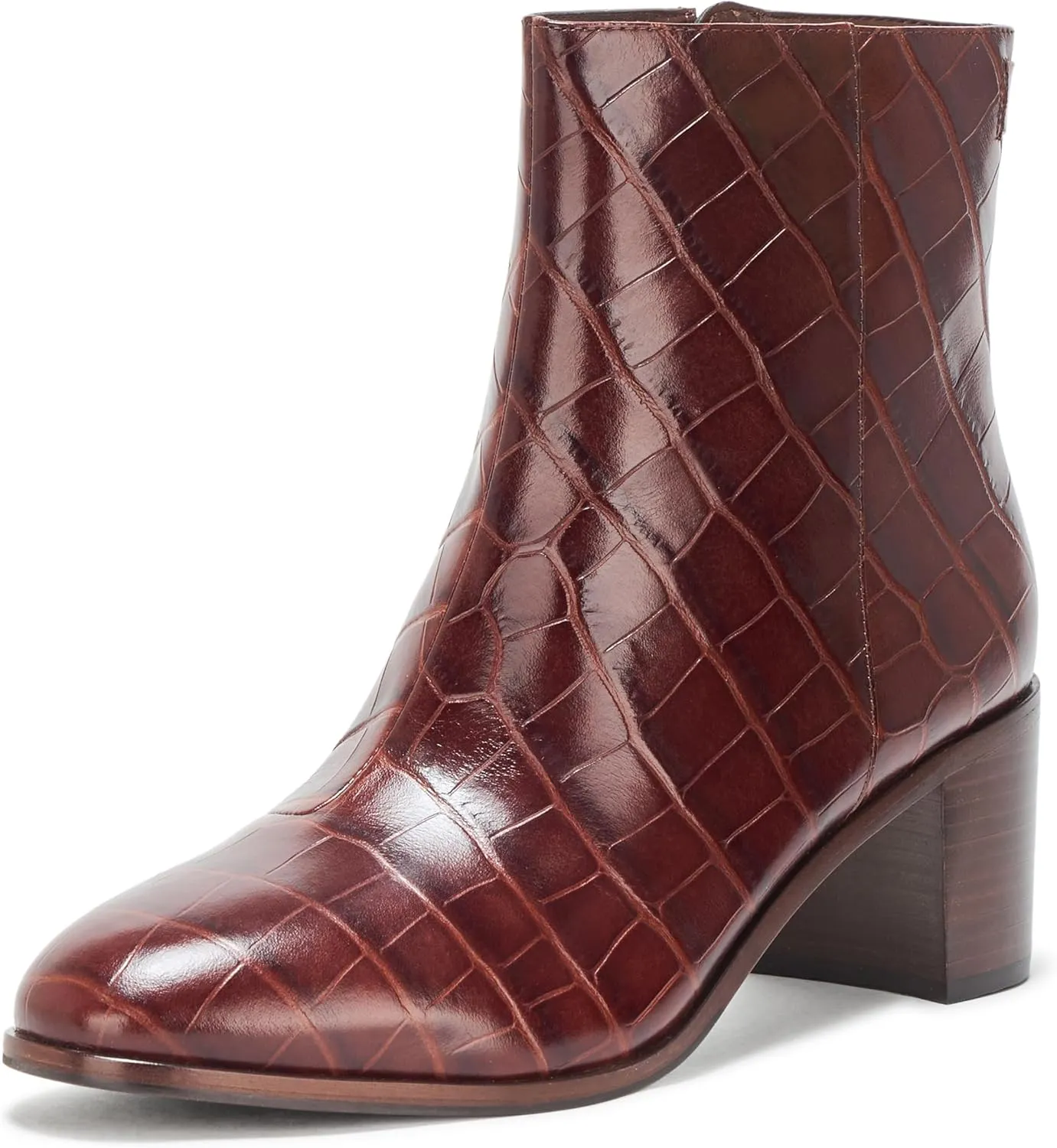 Lauren Ralph Lauren Women's Cassie Crocodile-Embossed Leather Bootie