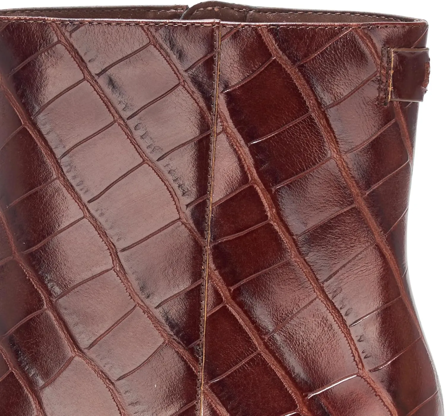Lauren Ralph Lauren Women's Cassie Crocodile-Embossed Leather Bootie