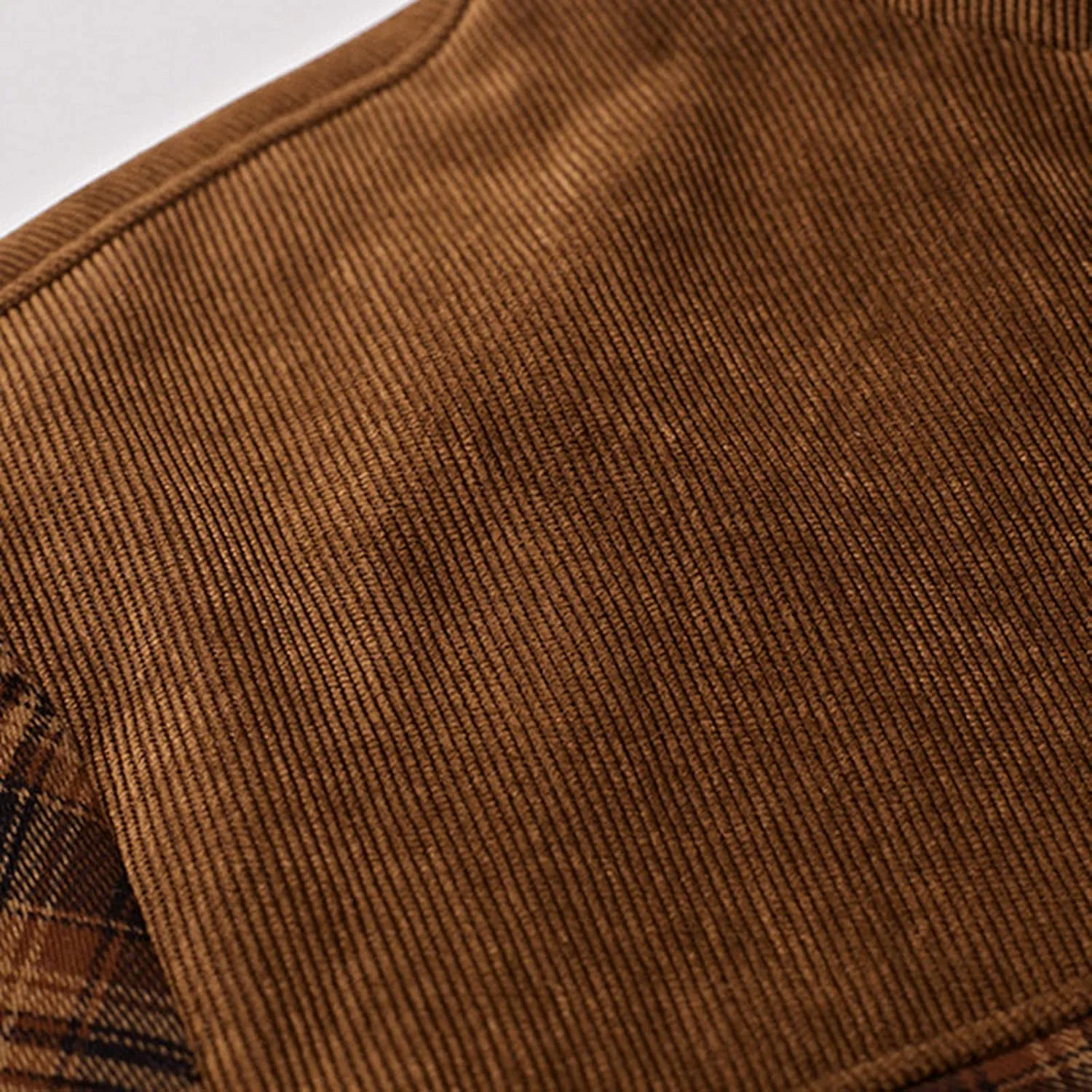 LCMTWX Mens Flannel Jacket Casual Plaid Print Lapel Button Down Pocket Long Sleeve Shirt Patchwork Jacket Thickened ​Coat