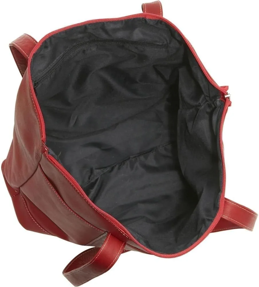 Le Donne Leather Medium Pocket Tote Bag - Colombian Vaquetta Leather Women’s Bag