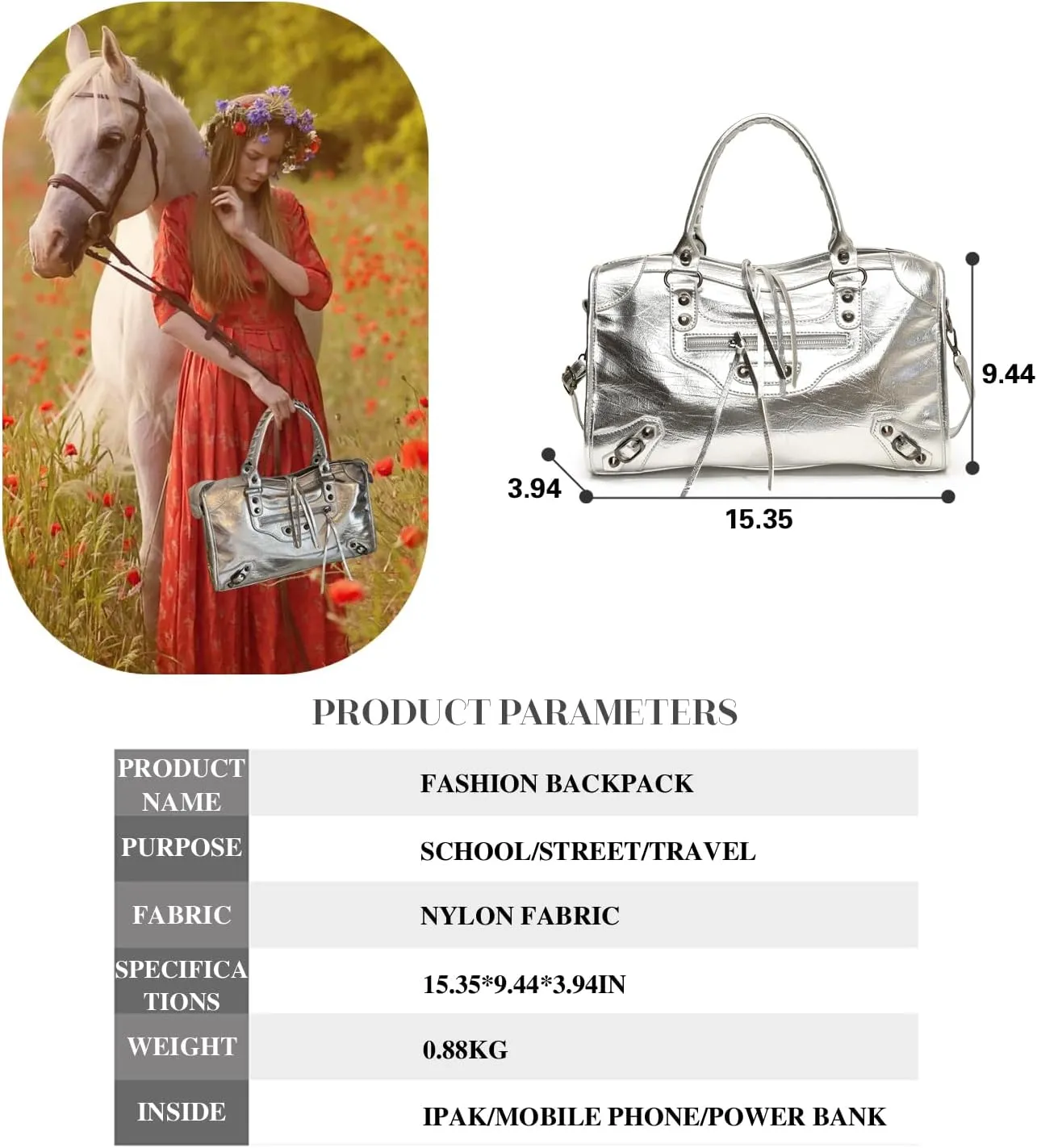 Leather Crossbody Bags for Women - Trendy Hobo Shoulder Purse, Adjustable Strap, Stylish Tote for Work, Travel & Casual Use