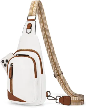 Leather Crossbody Bags Sling Bag for Women, Shoulder Backpack, Leather Sling Bag for Women Crossbody Purse Travel