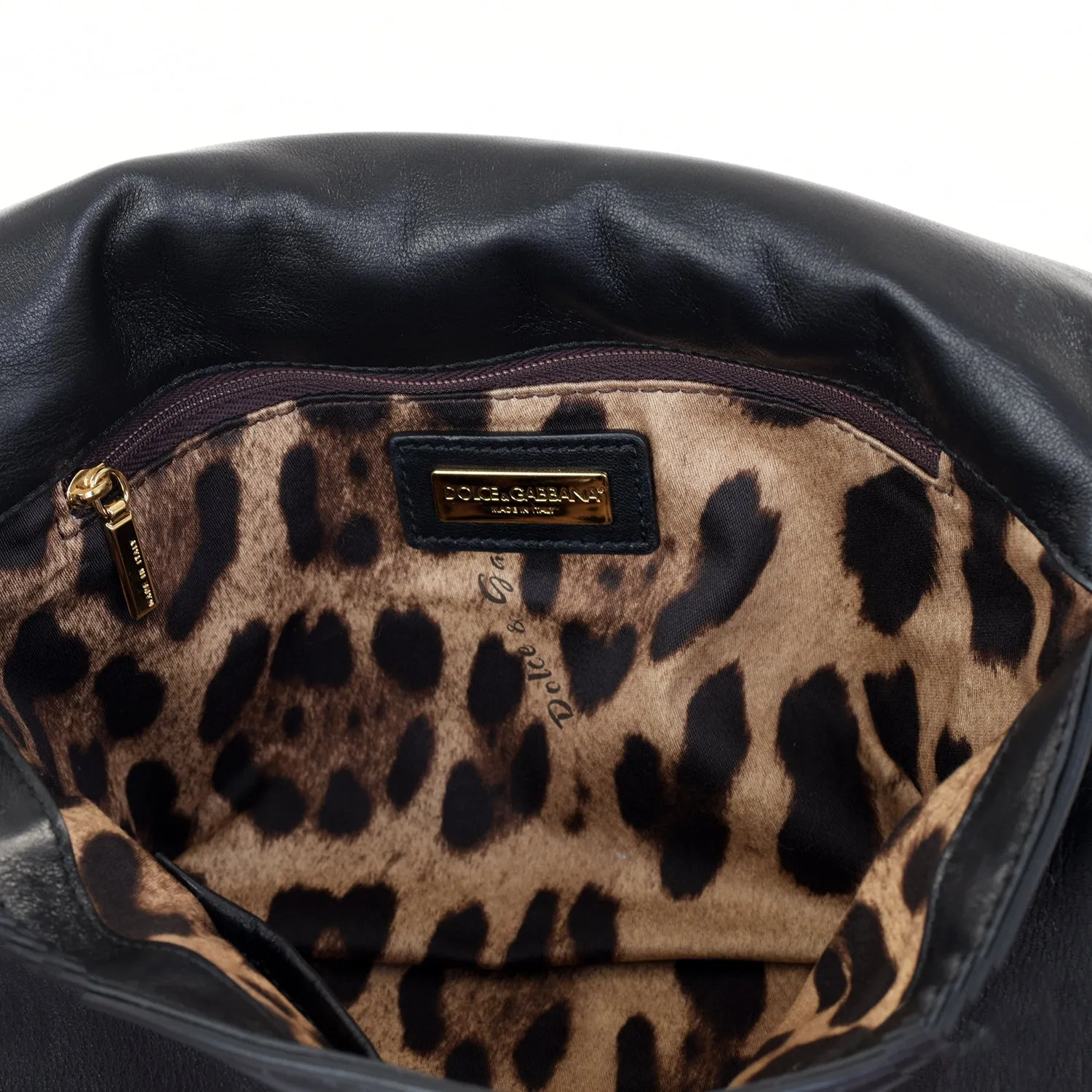 Leather Gold Studded Shoulder Bag