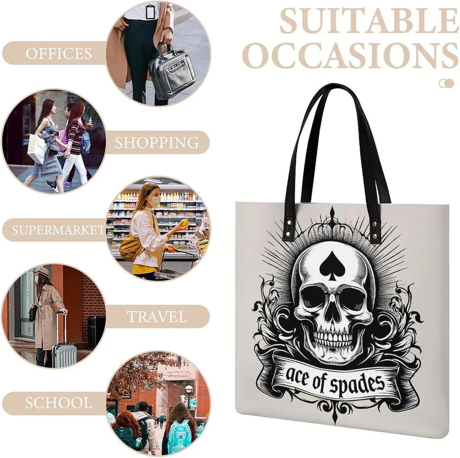 Leather Purse For Women Ladies Tote Shoulder Handbag