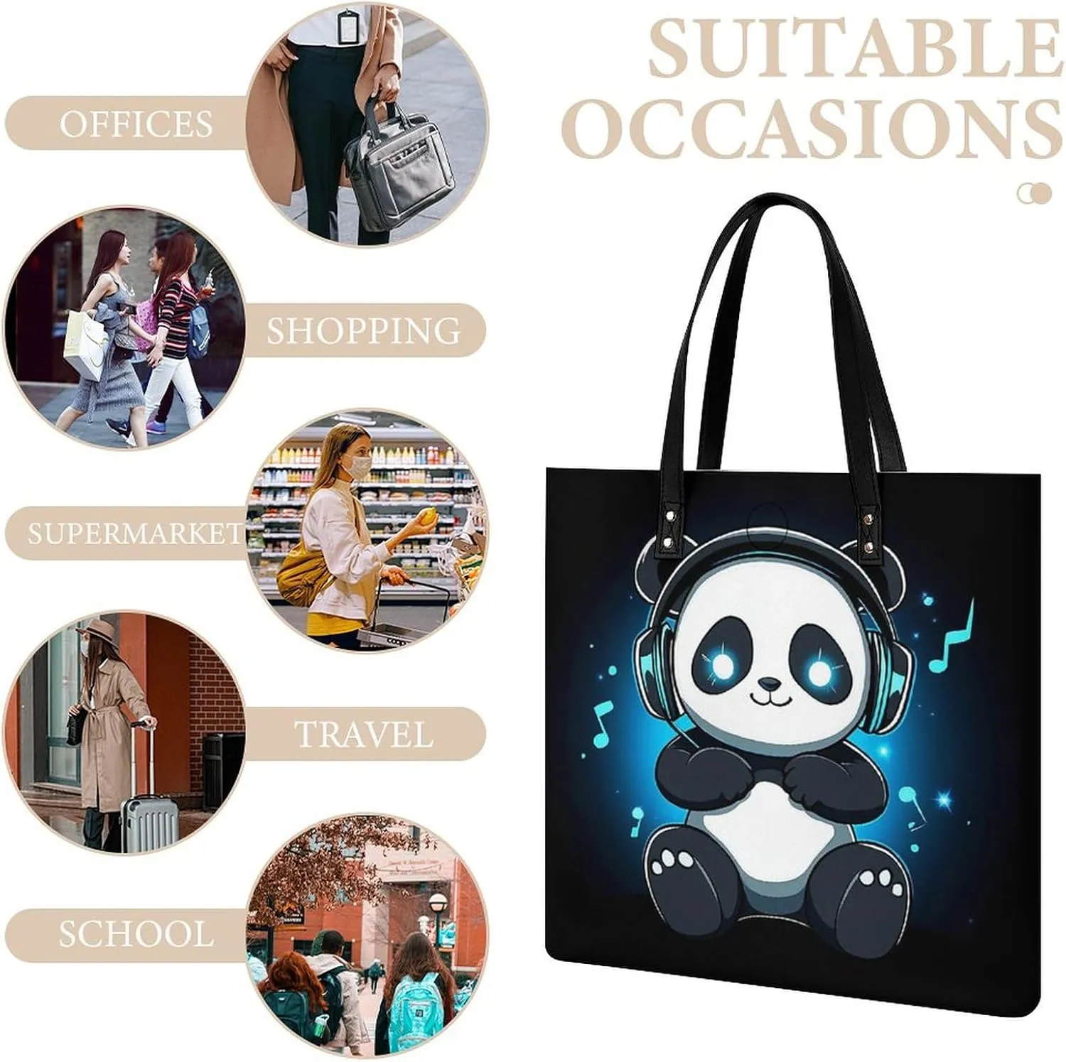 Leather Purse For Women Ladies Tote Shoulder Handbag