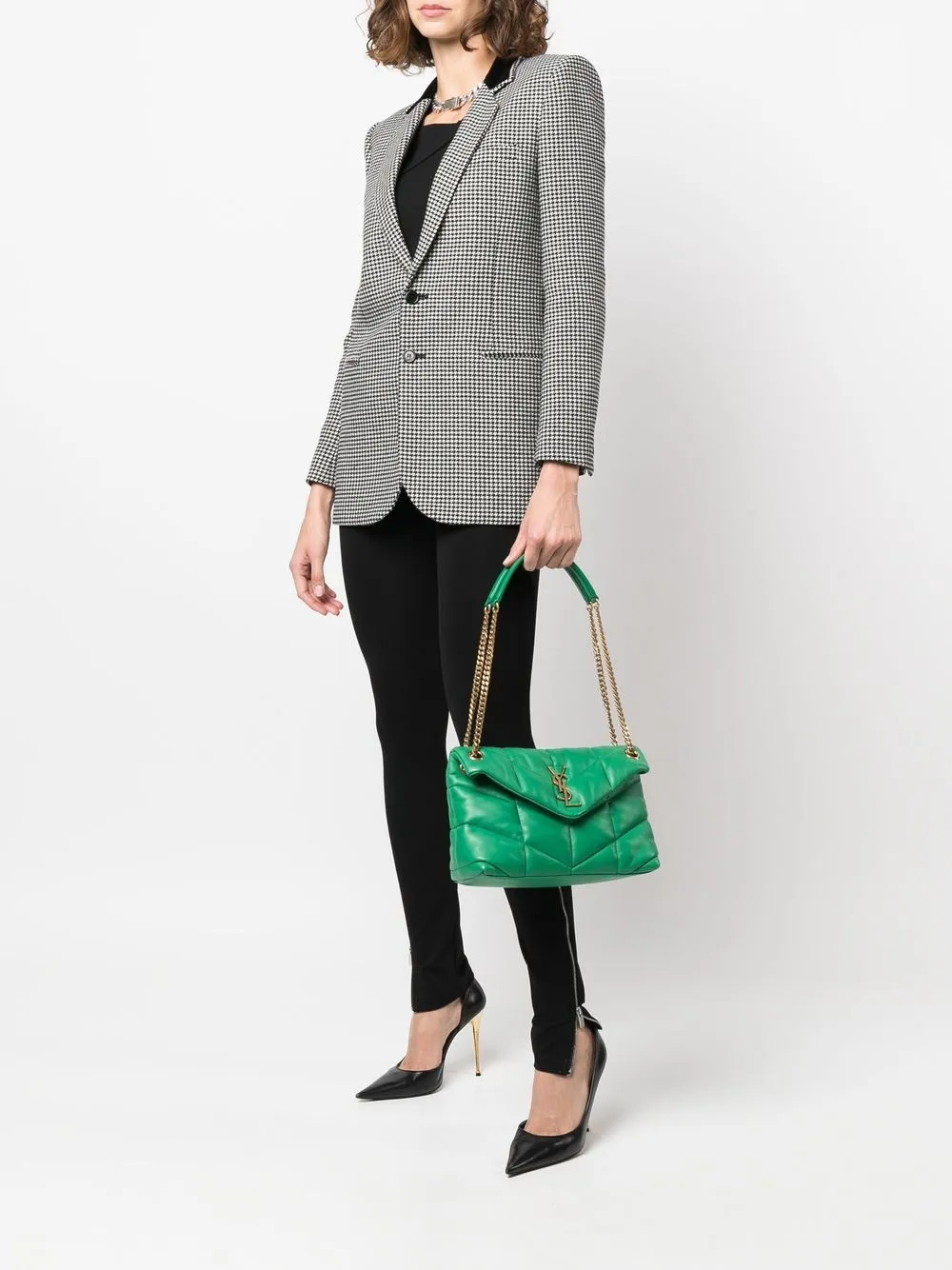 Leather small shoulder bag