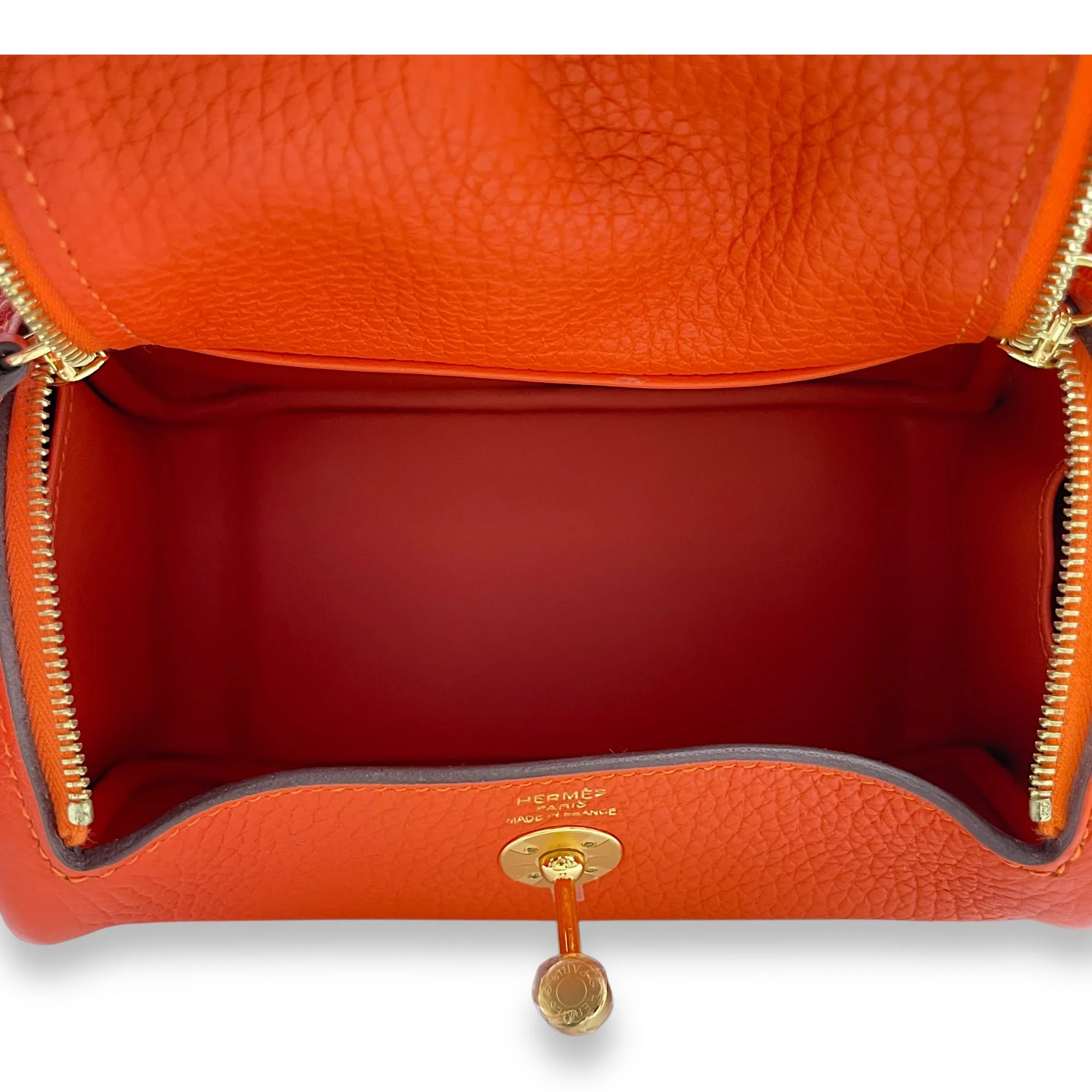 Lindy Mini Feu in Clemence, Gold hardware