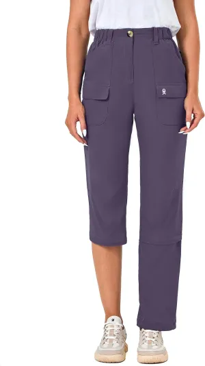 Little Donkey Andy Women's Convertible Hiking Pants Zip-Off Quick Dry Stretch Pants Travel Camping Fishing