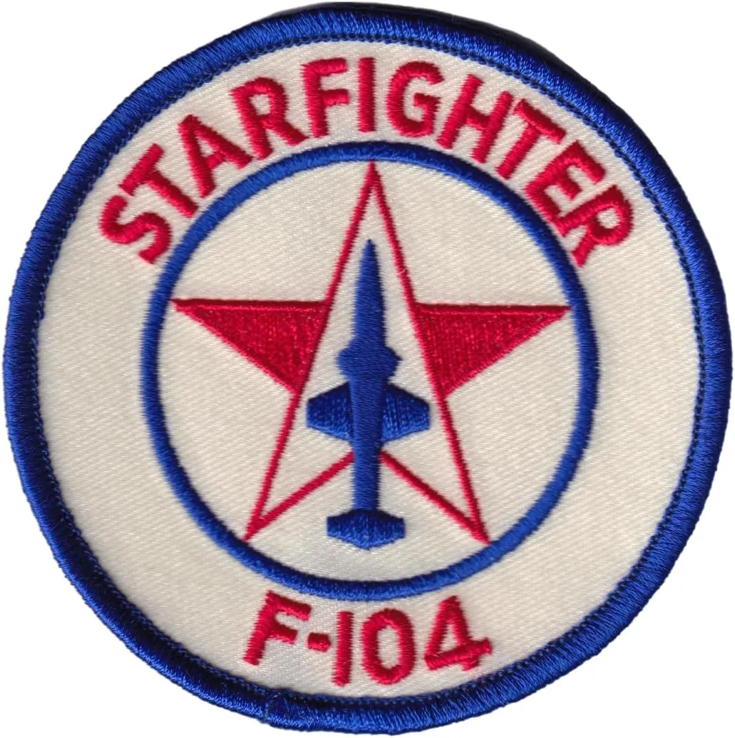 Lockheed Martin® Nostalgic F-104 Starfighter® Shoulder –Hook and Loop, Officially Licensed, 3.5"