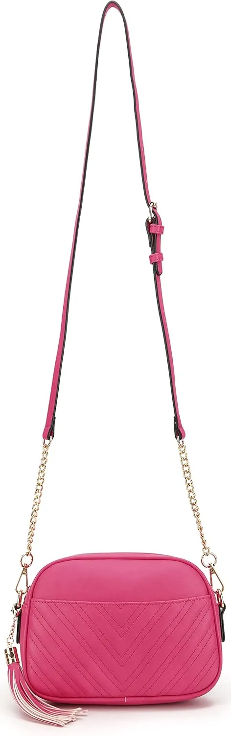 lola mae Quilted Crossbody Bag, Trendy Design Shoulder Purse