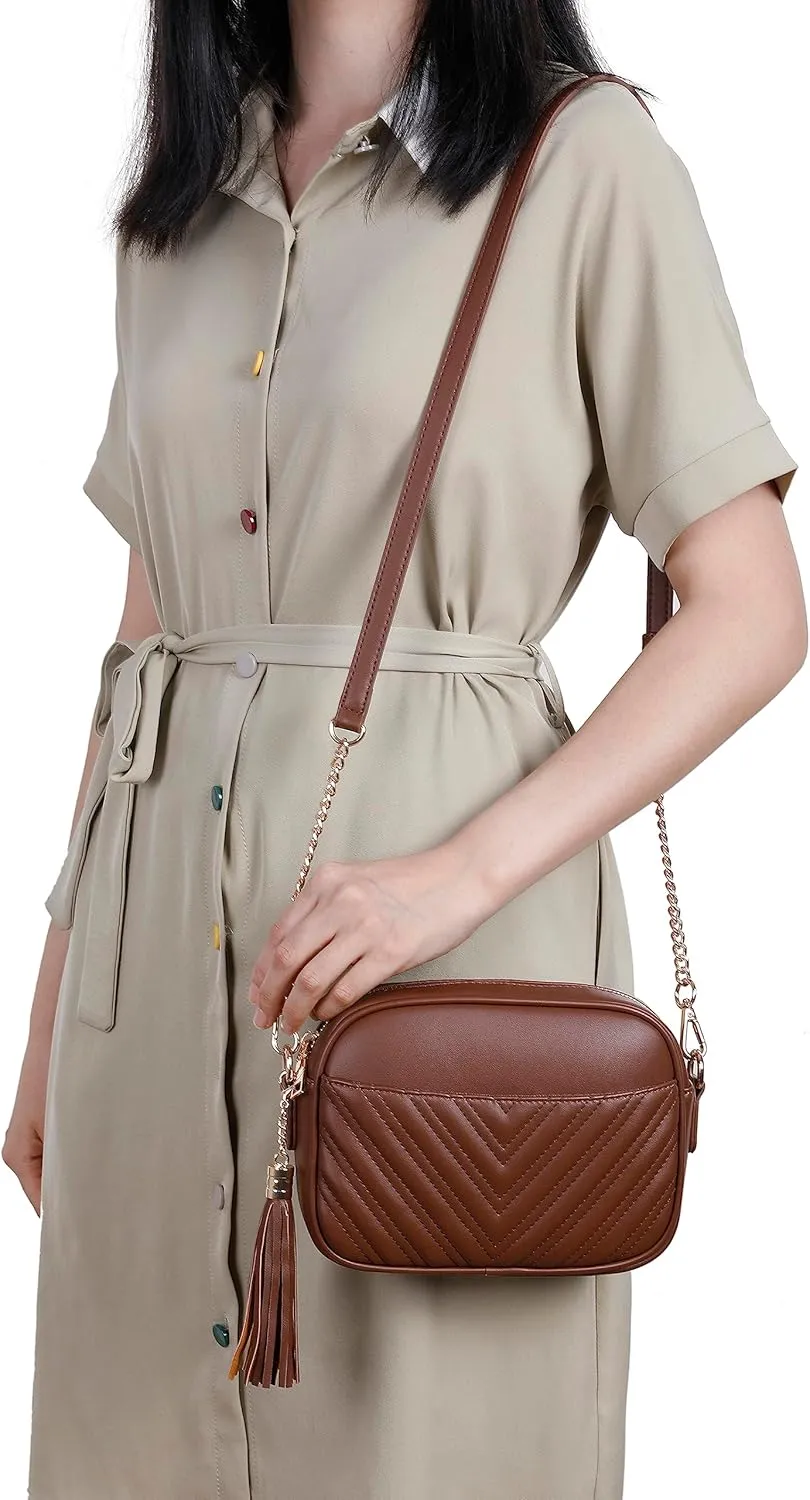 lola mae Quilted Crossbody Bag, Trendy Design Shoulder Purse
