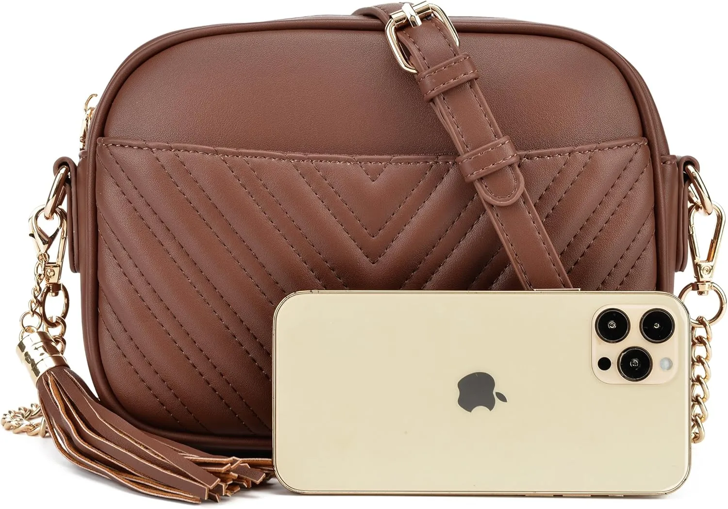 lola mae Quilted Crossbody Bag, Trendy Design Shoulder Purse