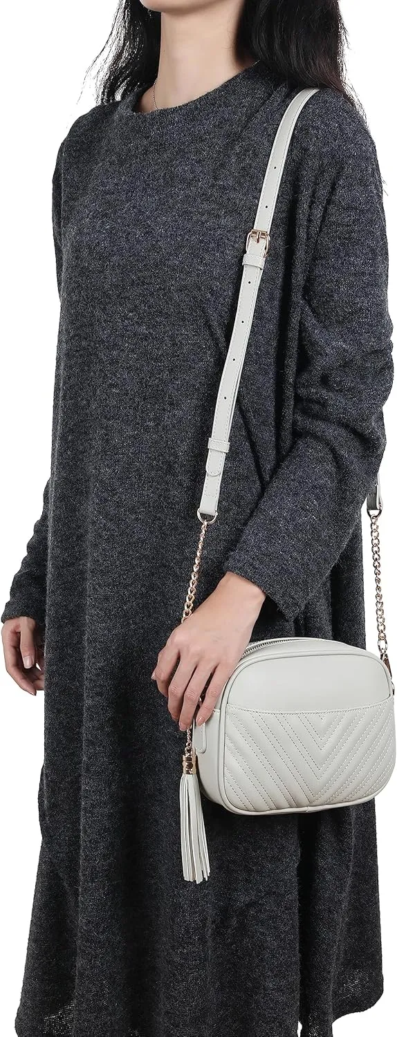 lola mae Quilted Crossbody Bag, Trendy Design Shoulder Purse