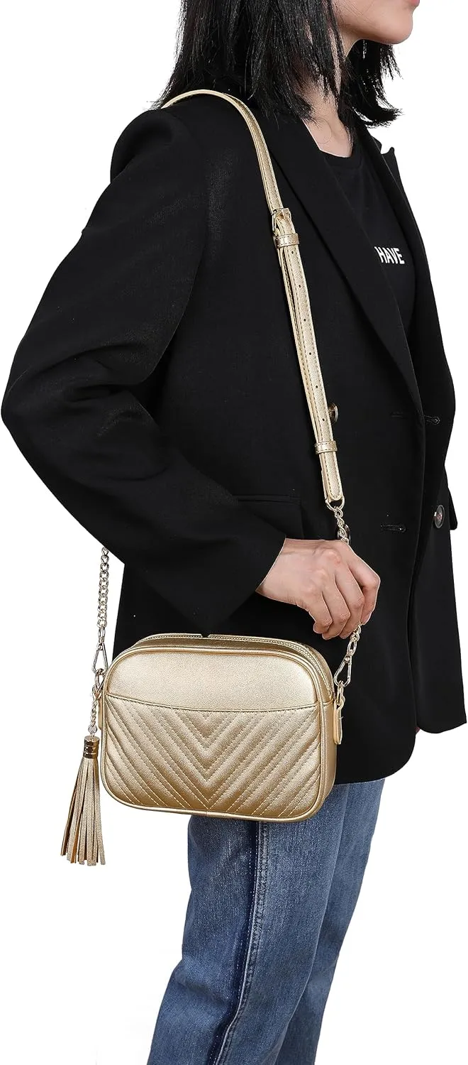 lola mae Quilted Crossbody Bag, Trendy Design Shoulder Purse