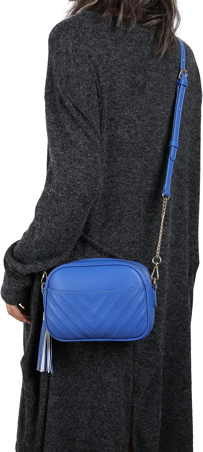 lola mae Quilted Crossbody Bag, Trendy Design Shoulder Purse