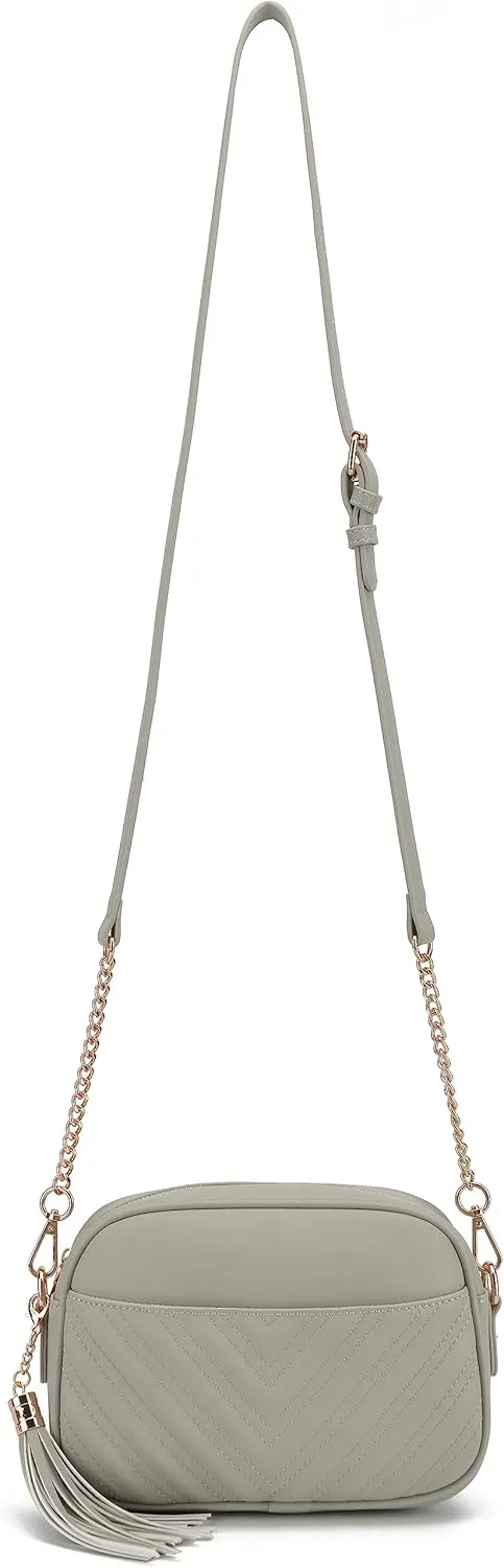 lola mae Quilted Crossbody Bag, Trendy Design Shoulder Purse