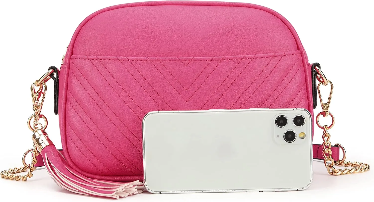 lola mae Quilted Crossbody Bag, Trendy Design Shoulder Purse