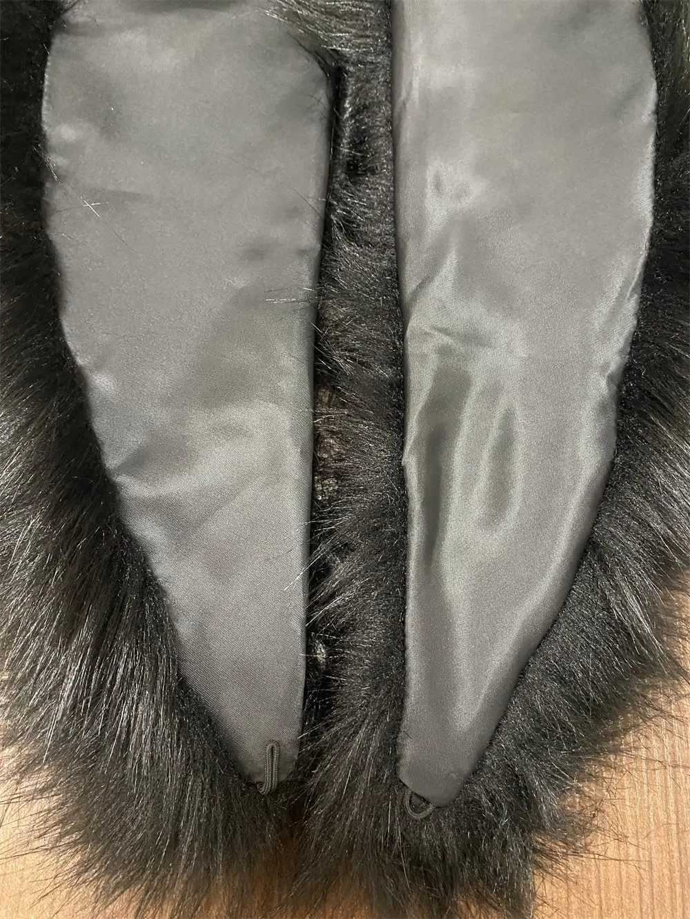 Long Men Women Faux Fur Collar Winter Warm Wrap Stole Scarf Shawl Shrug