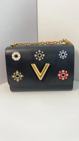 LOUIS VUITTON LV EPI Leather Black Shoulder Bag