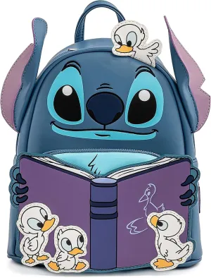 Loungefly Disney Lilo and Stitch Story Time Duckies Womens Double Strap Shoulder Bag Purse