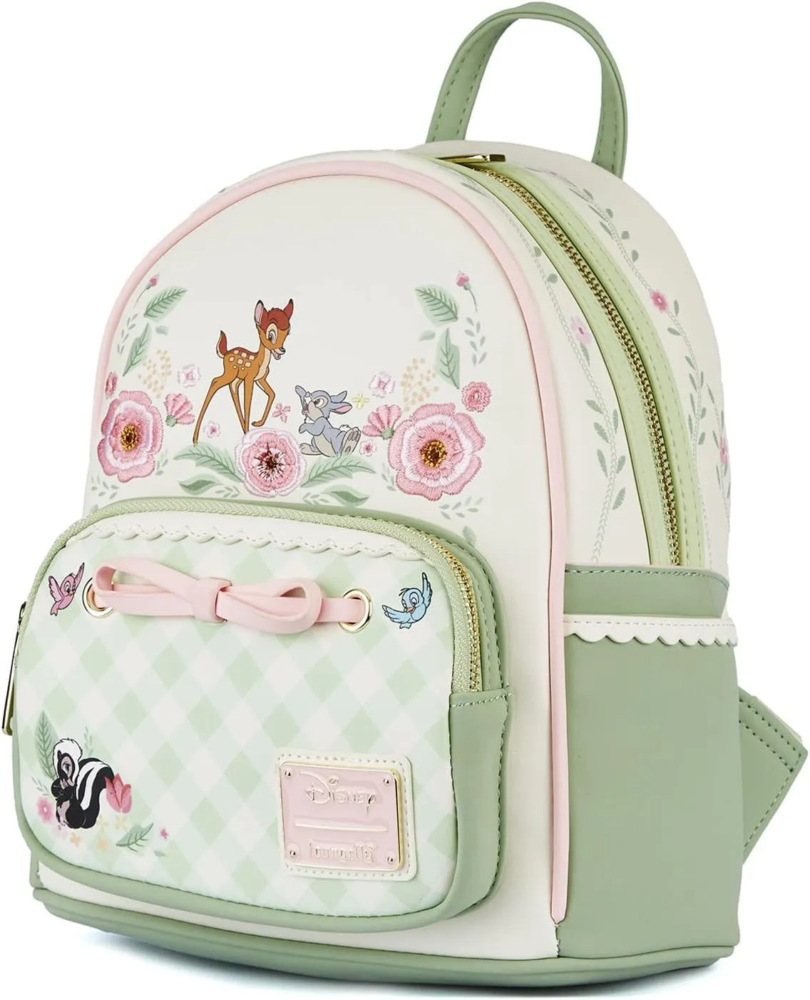 Loungefly Women's Bambi Springtime Gingham Mini Bkpk, Multi, One Size