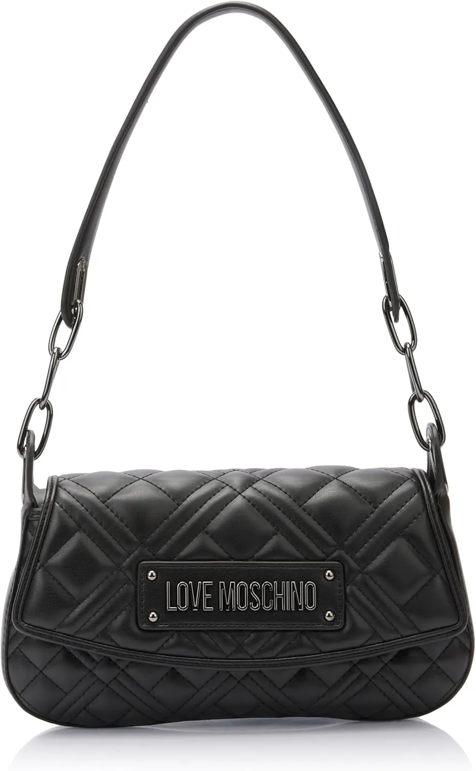 Love Moschino Women's Shoulder Bag, Black, One Size, black, Einheitsgröße