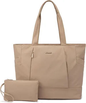 LOVEVOOK Tote Bag for Women Work Travel, Lightweight Teacher Work Tote Bag With Zipper With Laptop Compartment, Nurse Handbag