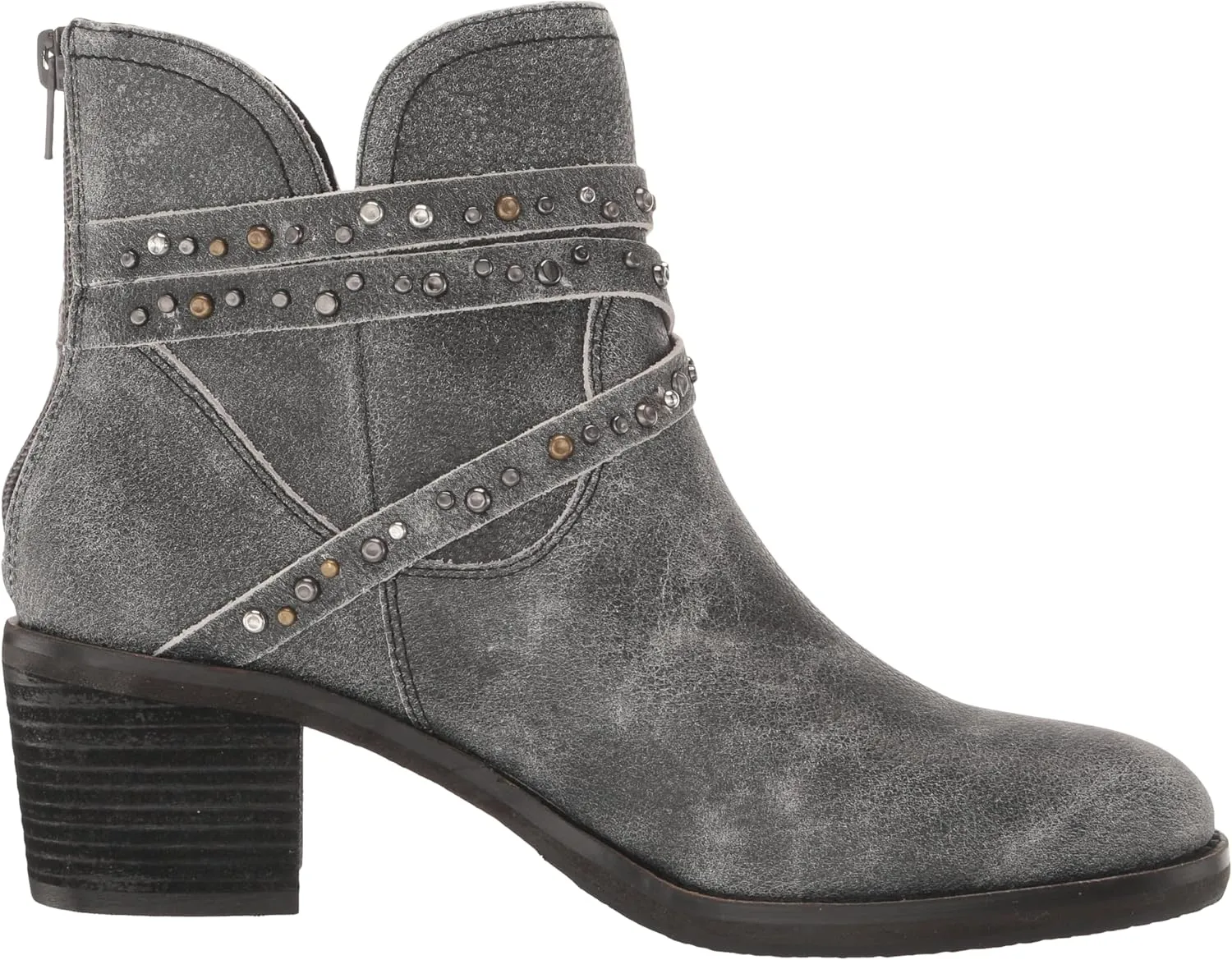 Lucky Brand Women's Callam Studded Strap Bootie Ankle Boot