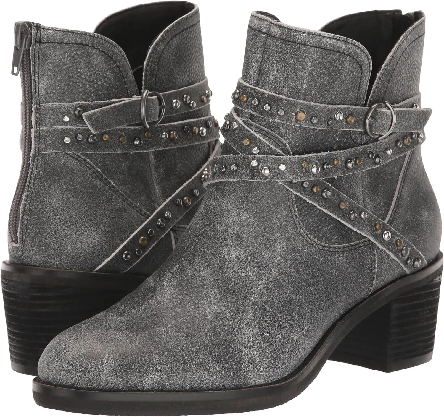 Lucky Brand Women's Callam Studded Strap Bootie Ankle Boot