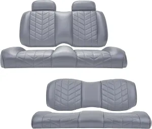MADJAX Aviator Front & Rear Golf Cart Cushion Set | Premium Seat Back & Bottom Assemblies