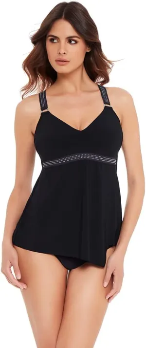 MagicSuit Women's Swimwear Star Studded Carly Racerback Soft Cup Tankini Top
