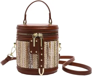 Makeup Bag Chic and Functional: Christmas Gifts for Women - Vintage Crossbody Handbag & Bucket Tote Bag!