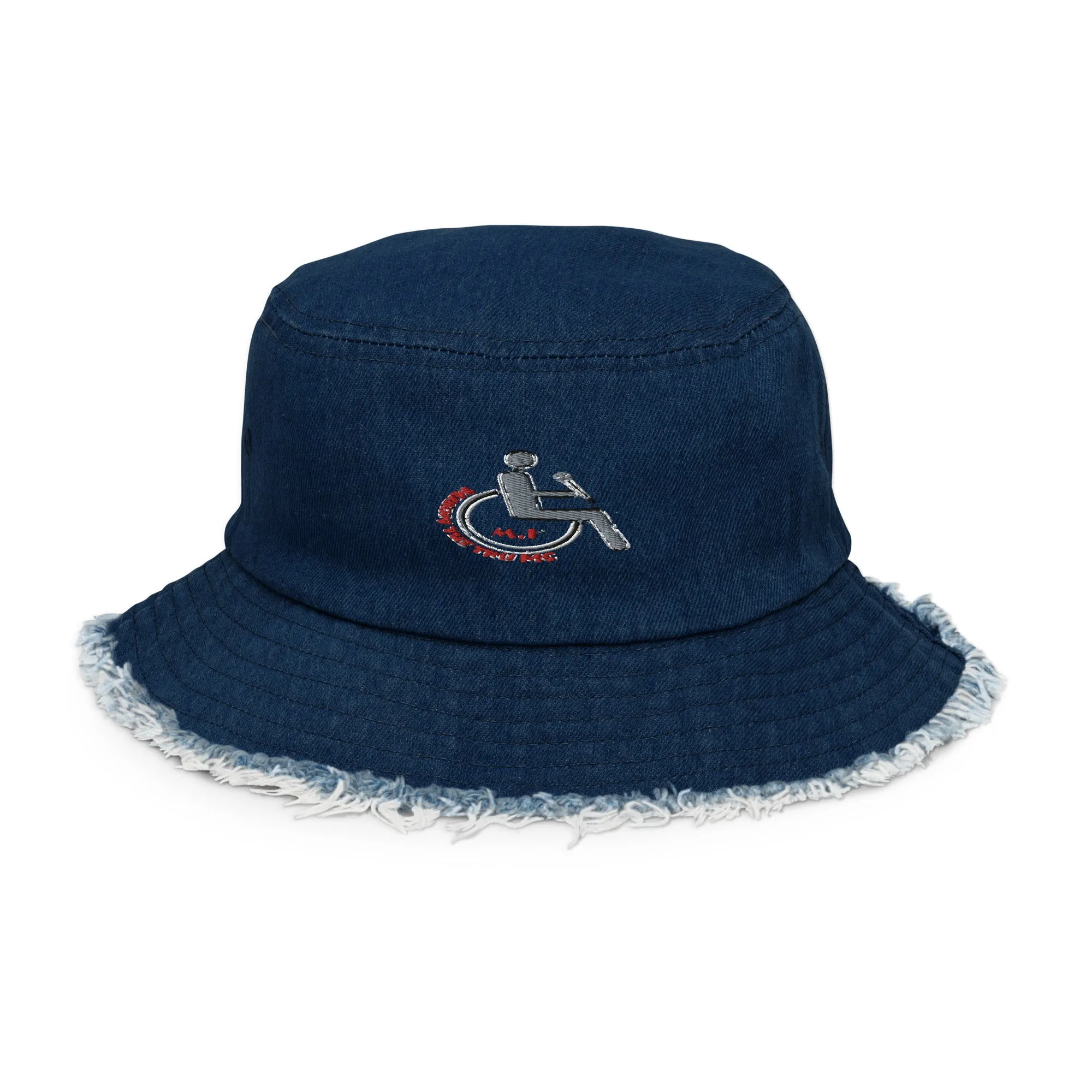 MANNY THE TRU MC Distressed denim bucket hat