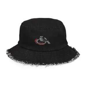 MANNY THE TRU MC Distressed denim bucket hat