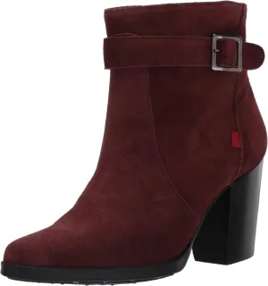 Marc Joseph New York Women's Leather Luxury Bootie with Side Zipper/Buckle Chukka Boot