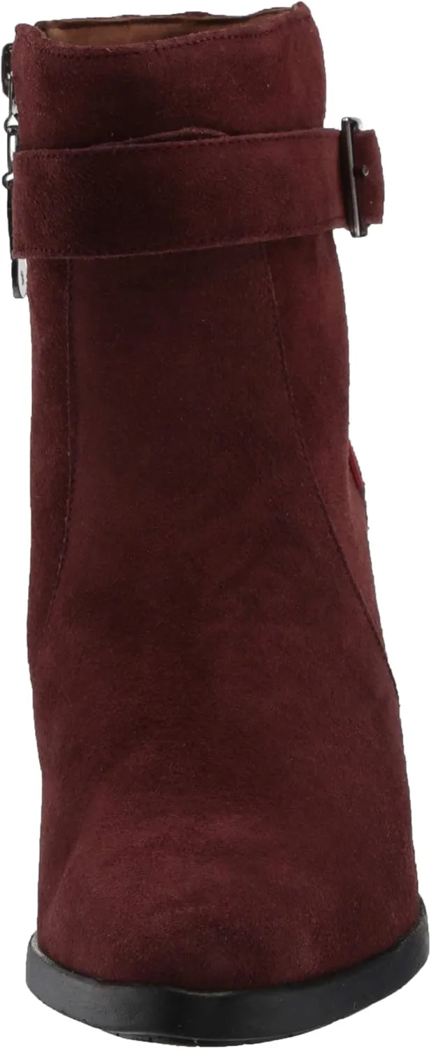 Marc Joseph New York Women's Leather Luxury Bootie with Side Zipper/Buckle Chukka Boot