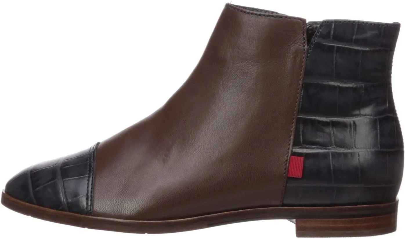 Marc Joseph New York Women's Leather Made in Brazil Ankle Zip Up Bootie Boot