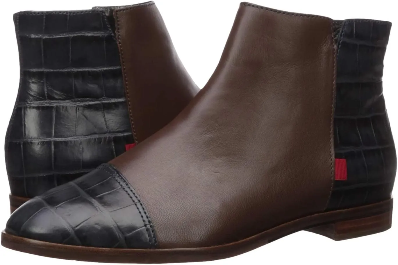 Marc Joseph New York Women's Leather Made in Brazil Ankle Zip Up Bootie Boot