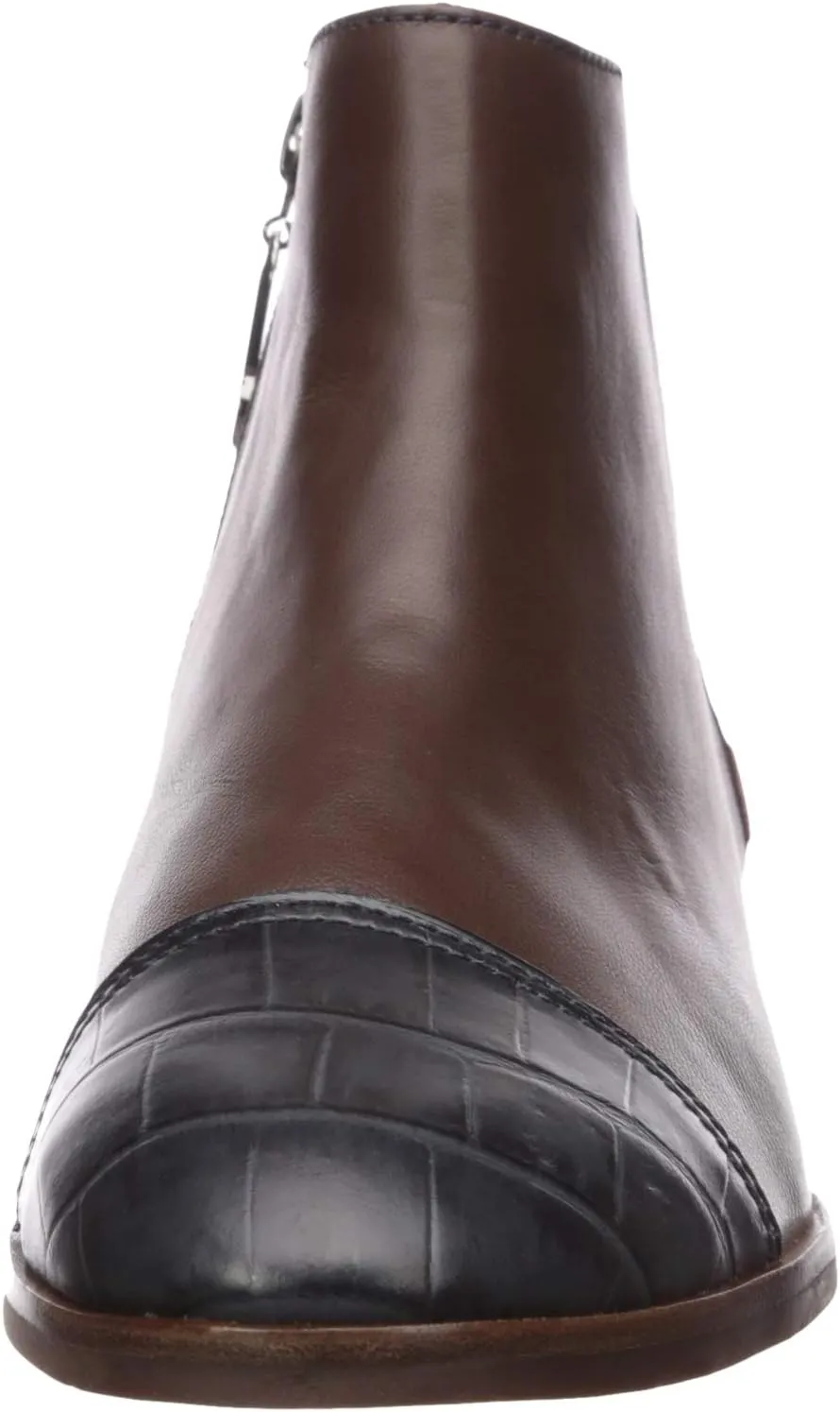 Marc Joseph New York Women's Leather Made in Brazil Ankle Zip Up Bootie Boot