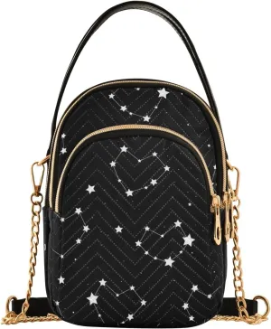 Mardi Gras Mask Colorful Small Crossbody Bags for Women Trendy Phone Bag
